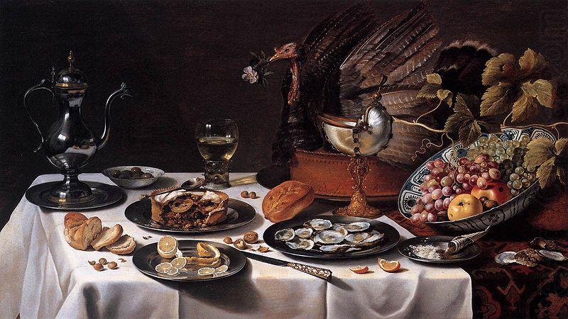 with Turkey Pie, Pieter Claesz